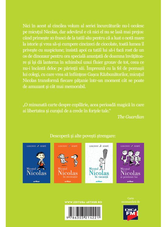 Micutul Nicolas #5.  Micutul Nicolas Are Niste Probleme, René Goscinny - Editura Art [2]