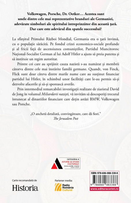 Miliardarii Naziști. Istoria Întunecată A Celor Mai Bogate Dinastii Germane, David De Jong - Editura Corint [2]