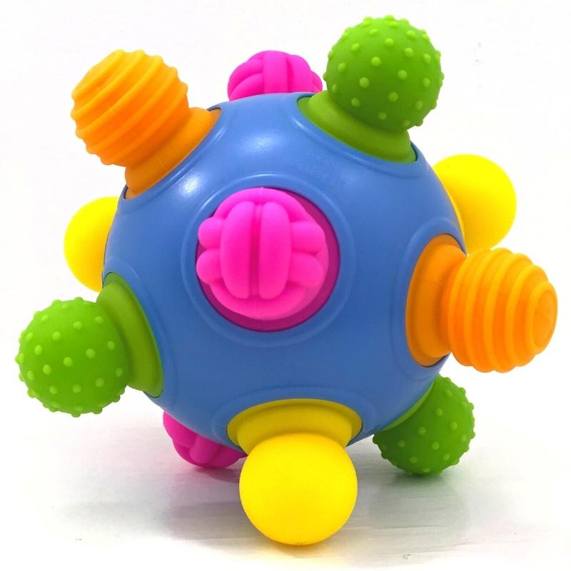 Minge senzoriala cu elemente colorate mobile Woblii [2]