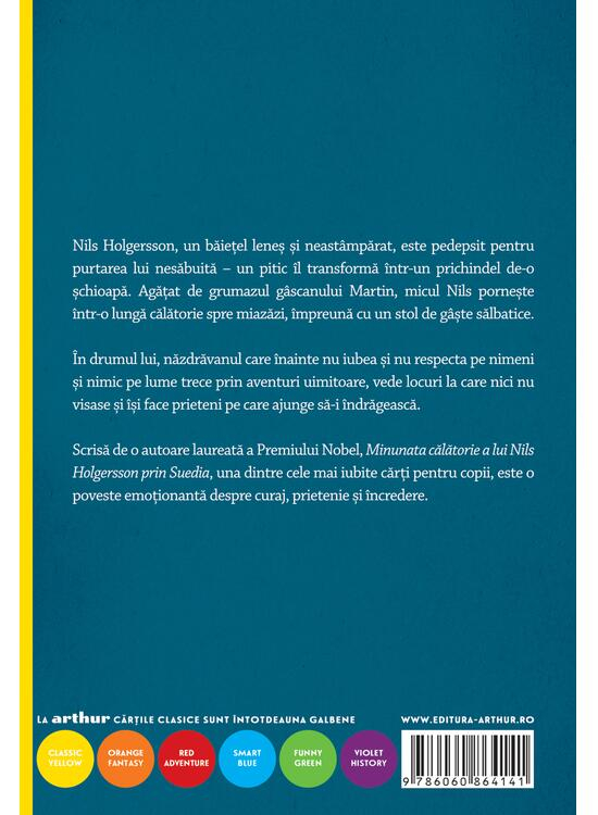 Minunata Calatorie A Lui Nils Holgersson Prin Suedia, Selma Lagerlöf - Editura Art [2]