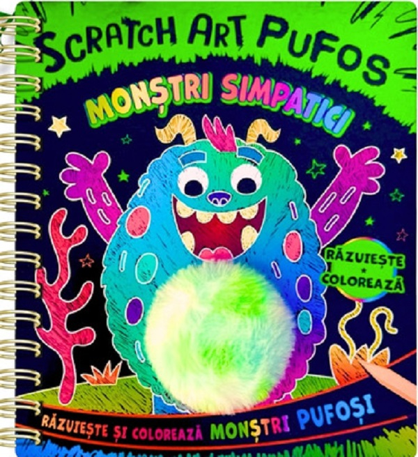 Monstri Simpatici. Scratch Art. Pufos, - Editura Flamingo [1]