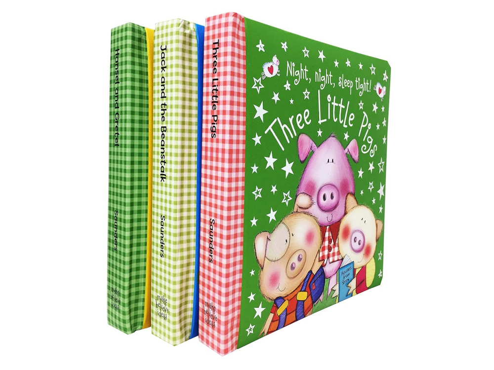 Night Night Sleep Tight 3 Books Collection Set (Three Little Pigs, Jack And The Beanstalk, Hansel And Gretel), - Editura [1]