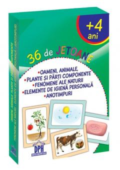Oameni, Animale, Plante, Fenomene Ale Naturii, Elemente De Igiena, Anotimpuri - 36 De Jetoane,  - Editura DPH [1]