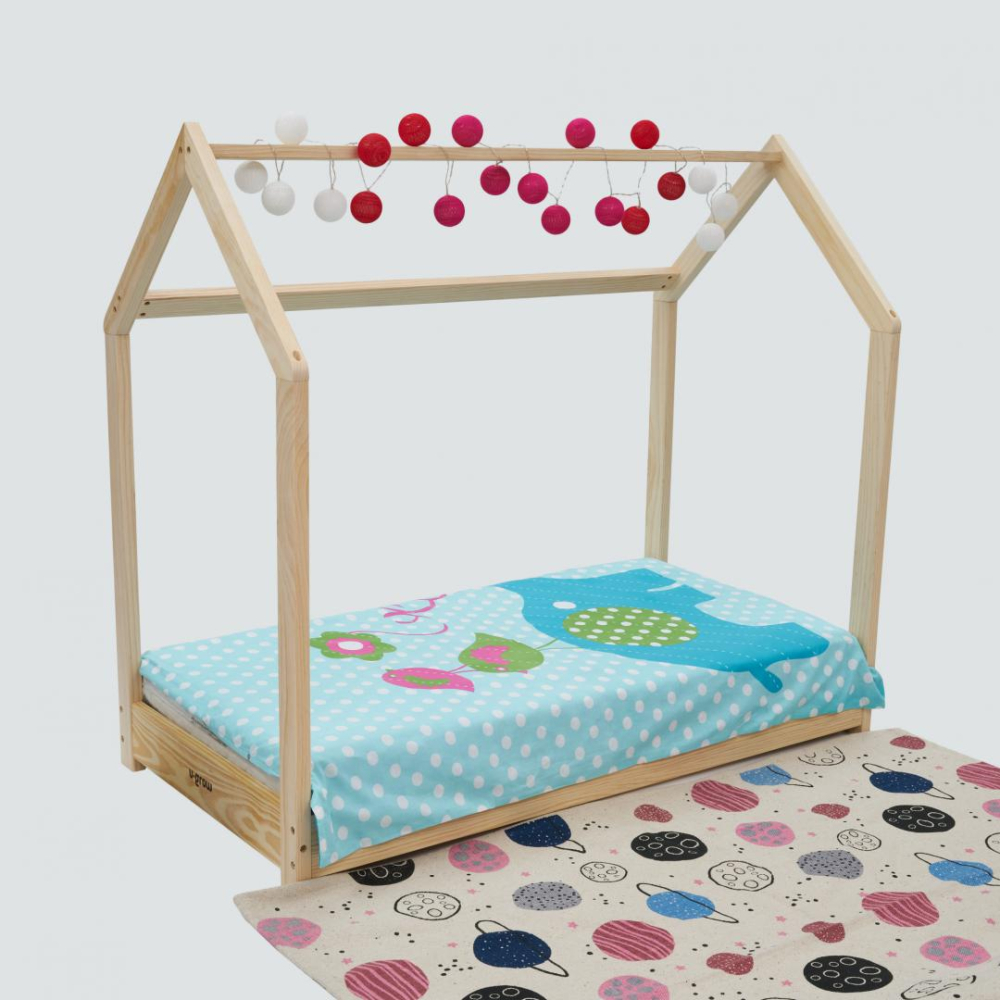 Pat casuta, natur, 140X70, U-Grow [2]