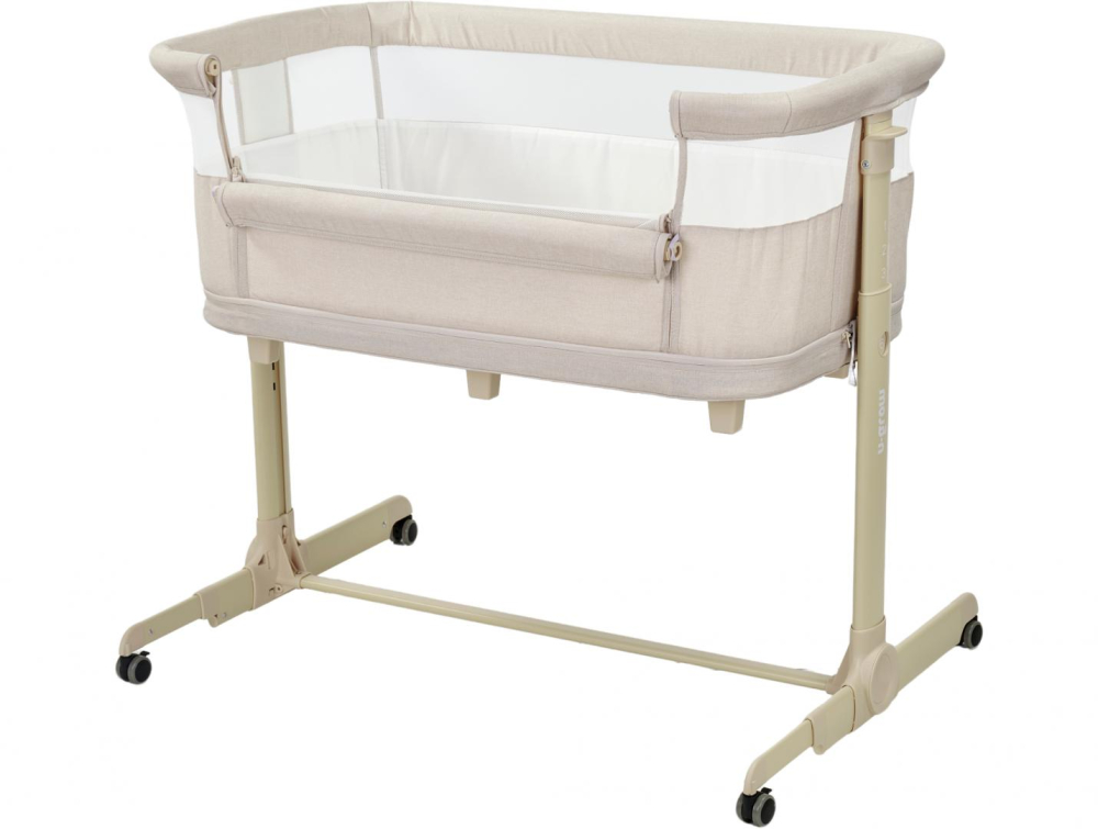 Patut 2 in 1, co-sleeper si tarc de joaca, bej, U-Grow [2]