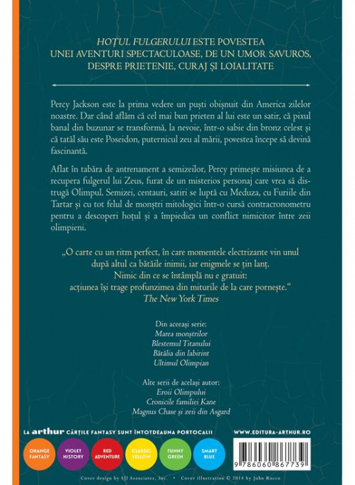 Percy Jackson 1: Hotul Fulgerului, Rick Riordan - Editura Art [2]