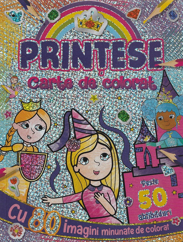 Printese Carte De Colorat Cu Abtibilduri, - Editura Flamingo [1]