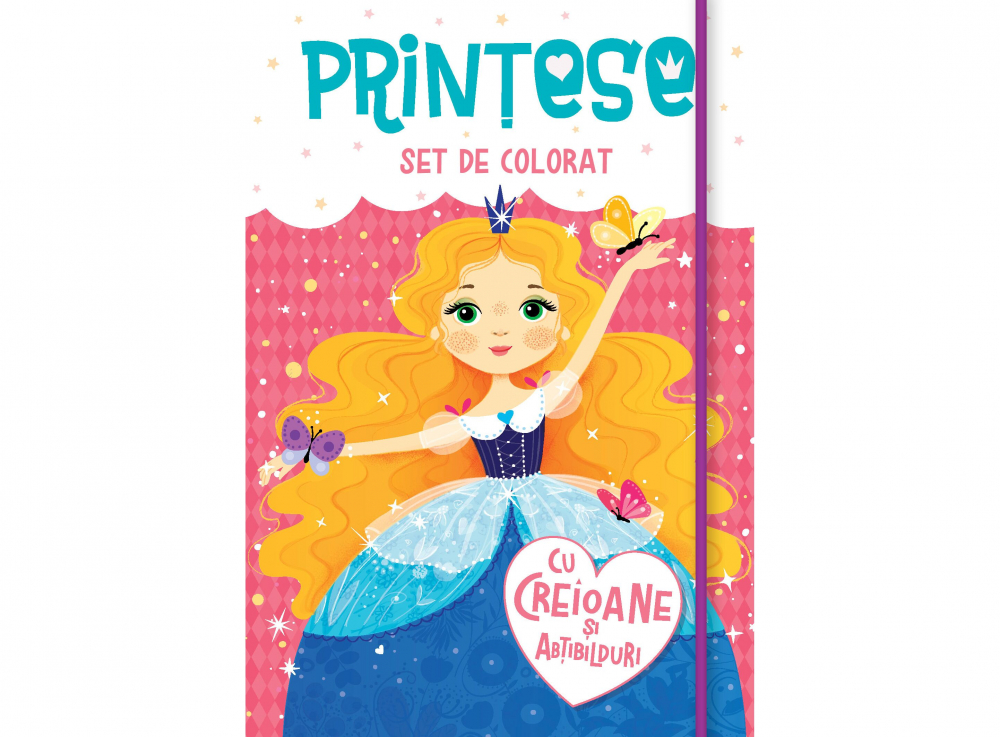 Printese - Set De Colorat Cu Creioane Si Autocolante, - Editura Kreativ [1]