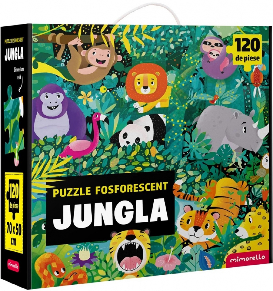 Puzzle Fosforescent Jungla, - Editura Mimorello [1]