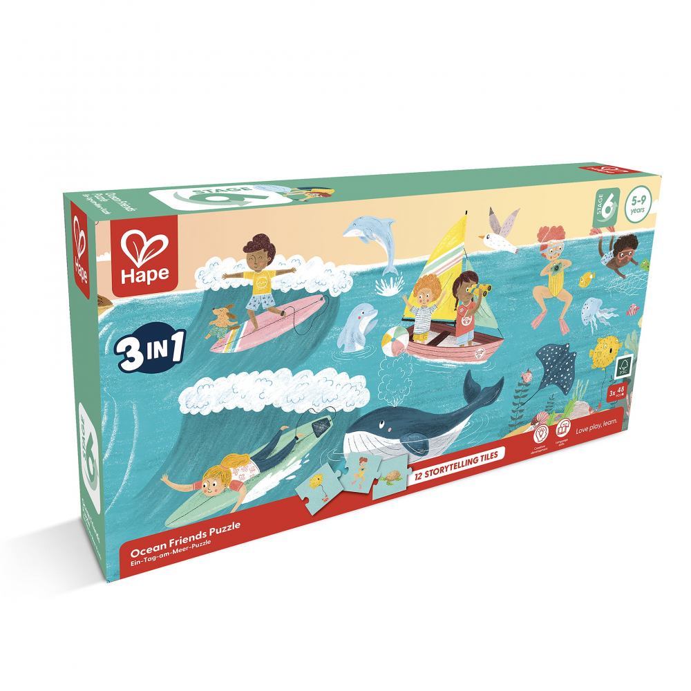 Puzzle Pentru Copii Prietenii Oceanului (3 In 1) Si Joc Storytelling [2]
