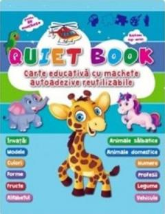 Quiet Book-Carte Educativa Cu Machete Autoadezive Reutilizabile, - Editura Flamingo [1]