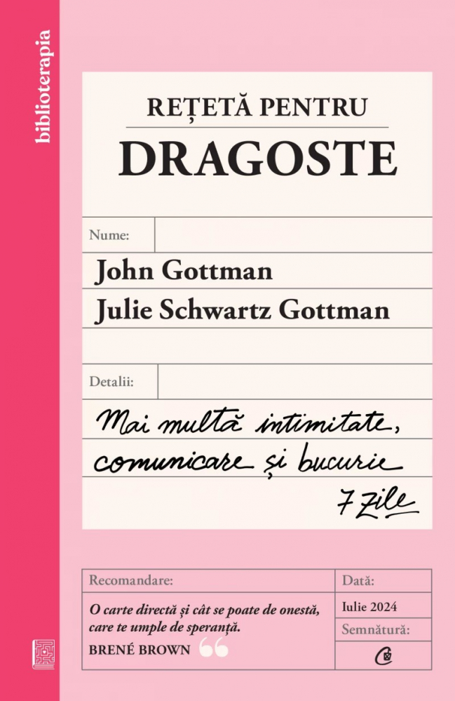 Reteta Pentru Dragoste, John Gottman, Julie Schwartz Gottman - Editura Curtea Veche [1]
