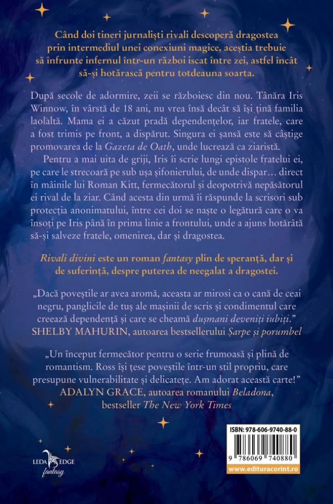 Rivali Divini (Vol. 1 Din Seria Scrisori Fermecate), Rebecca Ross - Editura Corint [2]