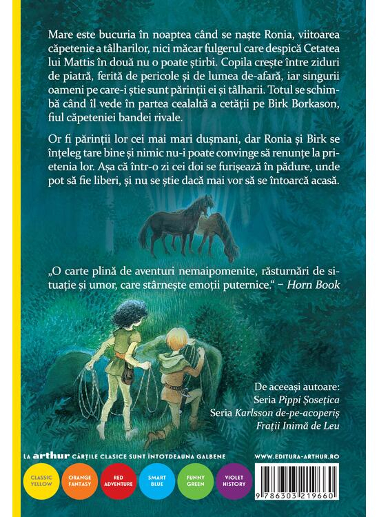 Ronia, Fata De Talhar, Astrid Lindgren - Editura Art [2]