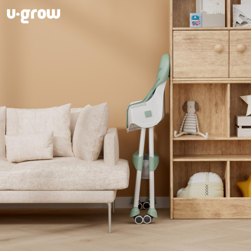 Scaun de masa 2 in 1, pliabil, verde [4]