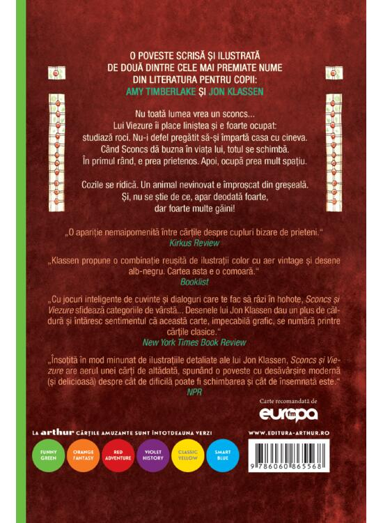 Sconcs Si Viezure, Amy Timberlake - Editura Art [2]