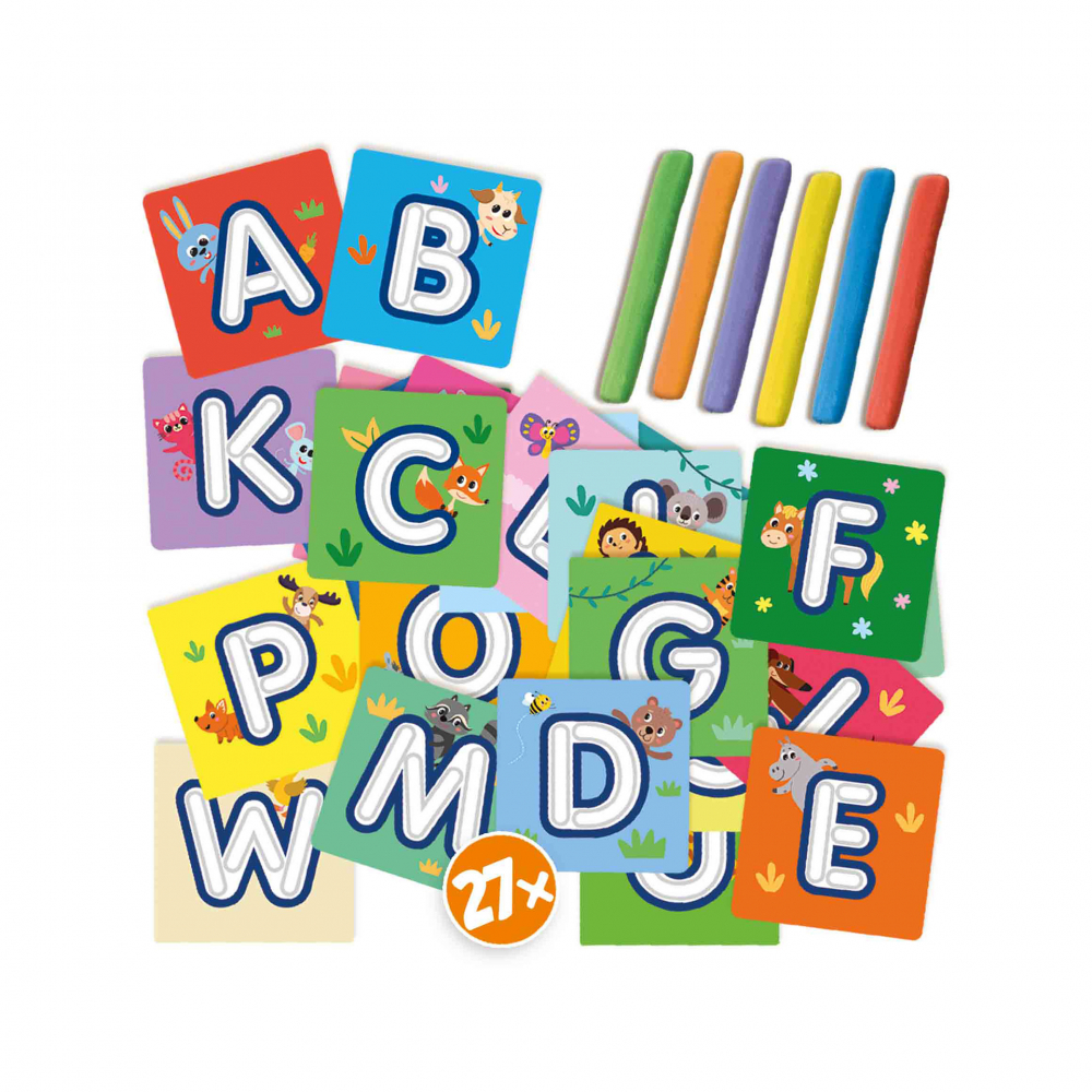 Set Creativ - Invat Literele, Modeland Plastilina [2]