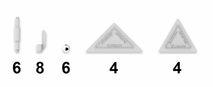 Set de constructie magnetic de baza Supermag Tags, 28 piese [4]