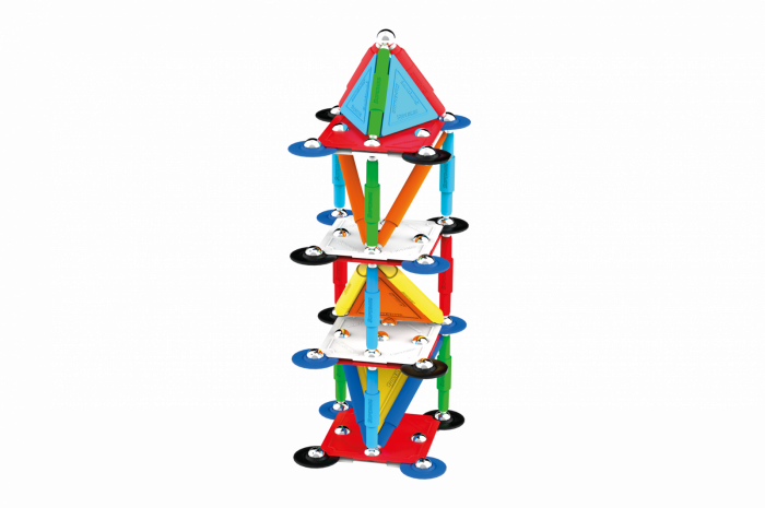 Set de constructie magnetic Supermag Projects Multicolor, 85 piese [7]