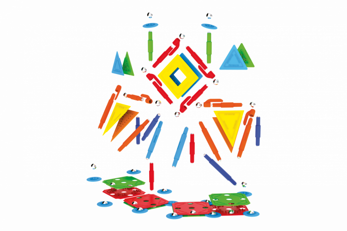 Set de constructie magnetic Supermag Projects Multicolor, 85 piese [4]