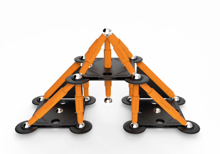Set de constructie magnetic Supermag Projects Tehnicolor, 45 piese [4]