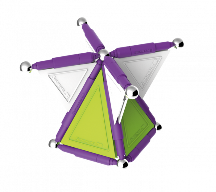 Set de constructie magnetic Supermag Trendy, 67 piese [7]