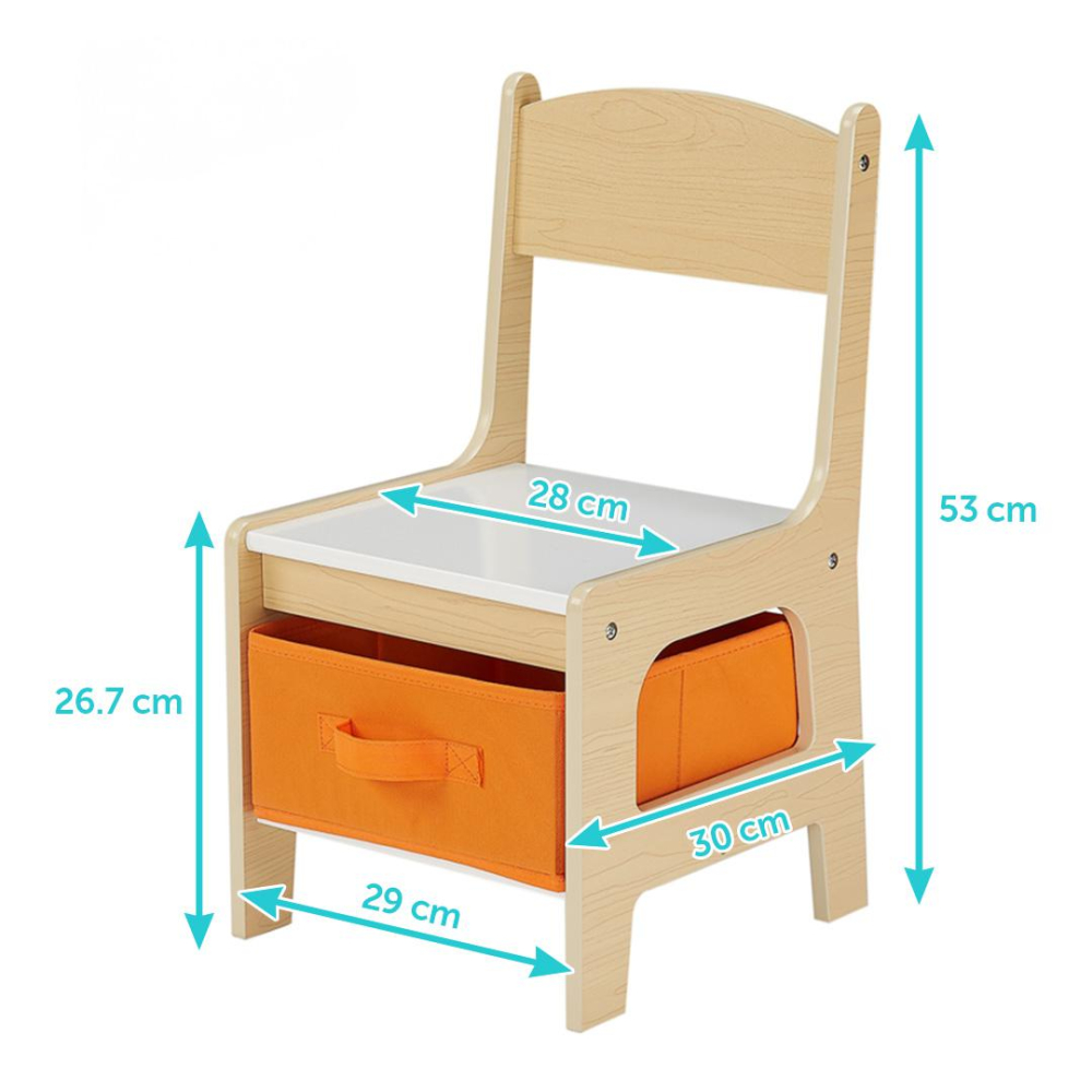 Set masuta si 2 scaune,lemn natur,U-Grow [7]