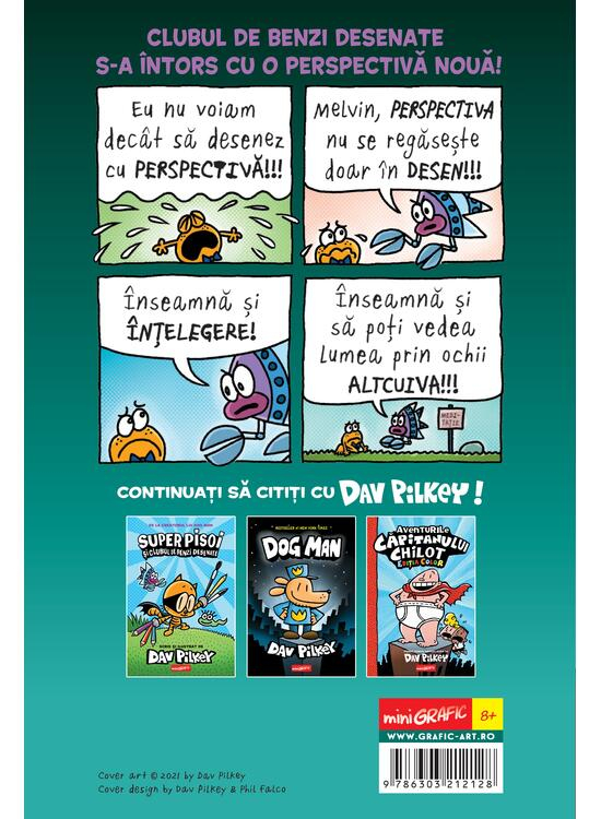 Super Pisoi #2.  Super Pisoi Si Clubul De Benzi Desenate: Perspective, Dav Pilkey - Editura Art [2]