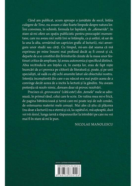 Teme, Nicolae Manolescu - Editura Art [2]