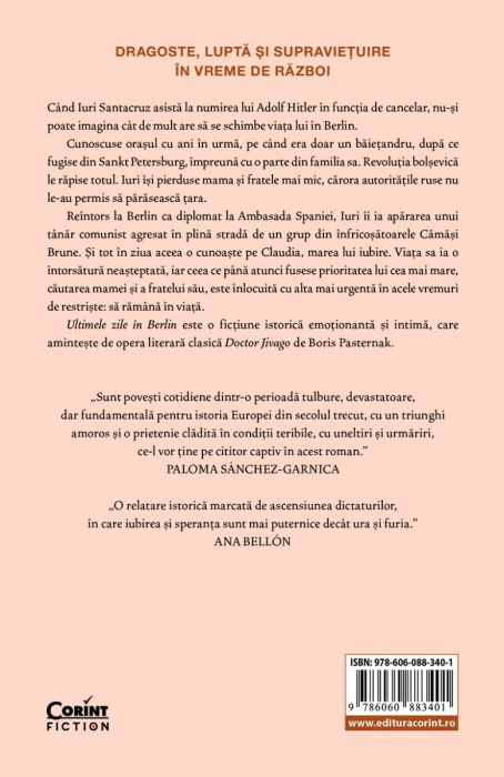 Ultimele Zile În Berlin, Paloma Sánchez -Garnica - Editura Corint [2]