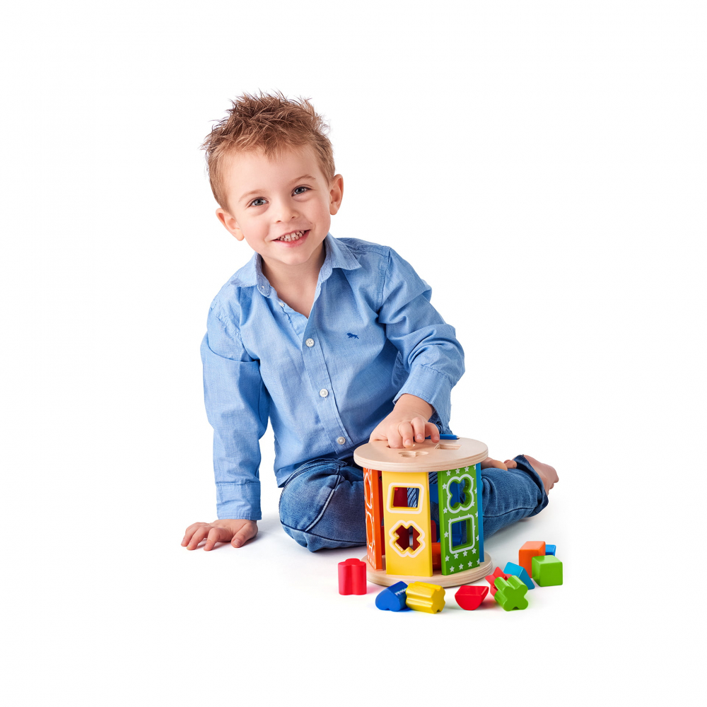 Wooden Roller Shape Sorter [2]