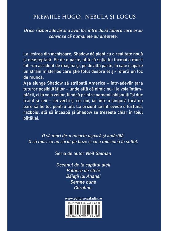 Zei Americani, Neil Gaiman - Editura Art [2]