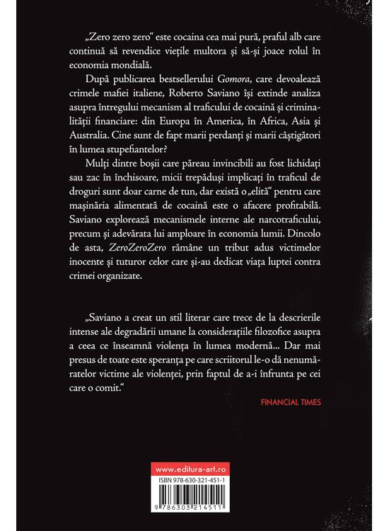 Zerozerozero, Roberto Saviano - Editura Art [2]