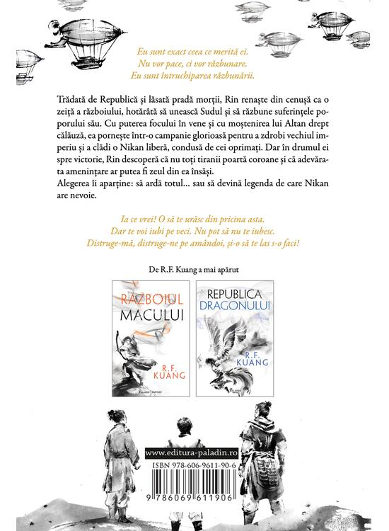 Zeul In Flacari, Rebecca F. Kuang - Editura Art [2]