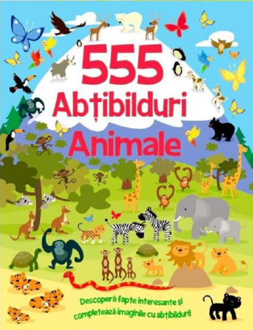 Carti - 555 Abtibilduri. Animale, - Editura Flamingo