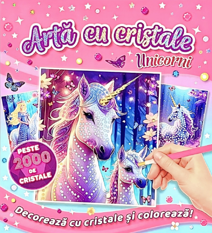Editura Flamingo - Arta Cu Cristale: Unicorni, - Editura Flamingo