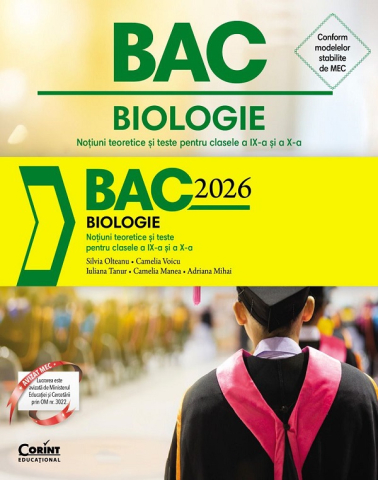 Edituri - Bac 2026 Biologie Cls. Ix-X, Silvia Olteanu, Camelia Voicu, Iuliana Tanur, Camelia Manea, Adriana Mihai - Editura Corint