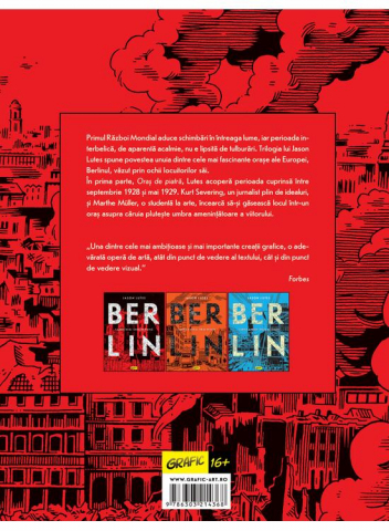 Berlin.  Cartea Intai: Oras De Piatra, Jason Lutes - Editura Art [1]