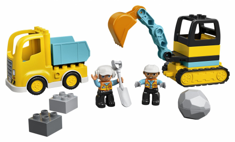 Jucarii - CAMION SI EXCAVATOR PE SENILE,LEGO 10931