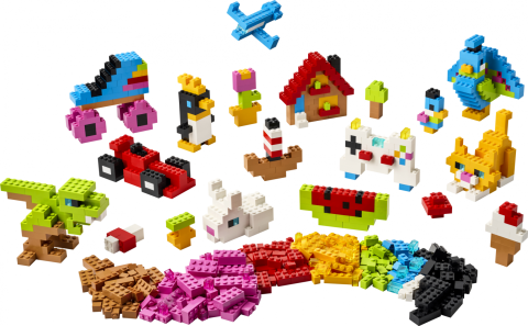 Jucarii - CARAMIZI CREATIVE IN CULORI LEGO11045