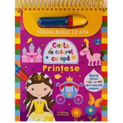 Carte De Colorat Cu Apa - Printese,  - Editura Flamingo