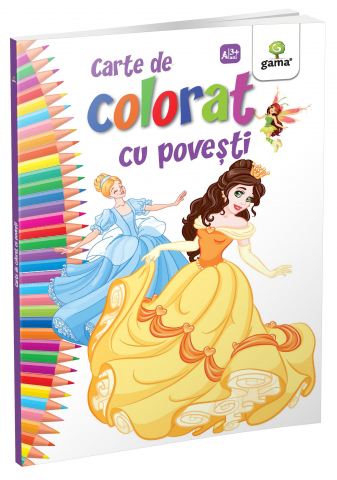 Carti de colorat - Carte De Colorat Cu Povesti,  - Editura Gama