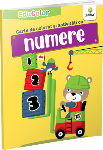 3-5 ani - Carte De Colorat Si Activitati Cu Numere,  - Editura Gama