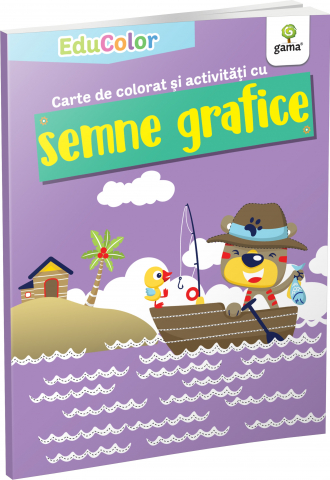 3-5 ani - Carte De Colorat Si Activitati Cu Semne Grafice,  - Editura Gama