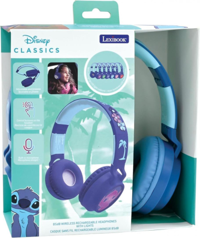 Jucarii - CASTI 3D WIRELESS LUMINOASE, STITCH