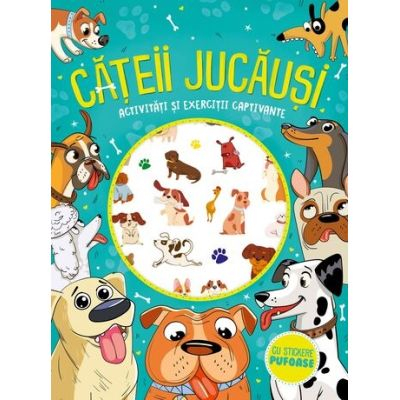 9-11 ani - Cateii Jucausi- Stickere Pufoase, - Editura Mimorello