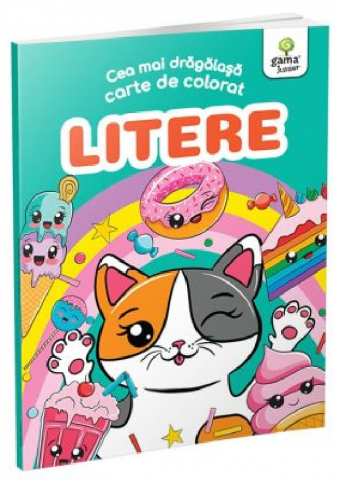 Carti de colorat - Cea Mai Dragalasa Carte De Colorat. Litere,  - Editura Gama