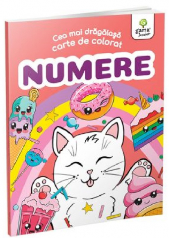 Carti de colorat - Cea Mai Dragalasa Carte De Colorat. Numere,  - Editura Gama