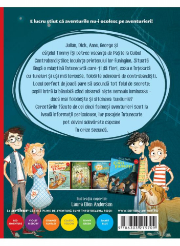 Cei Cinci Faimosi  4.  Cei Cinci La Cuibul Contrabandistilor, Enid Mary Blyton - Editura Art [1]