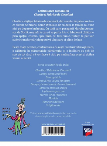 Charlie Si Marele Ascensor De Sticla, Roald Dahl - Editura Art [1]